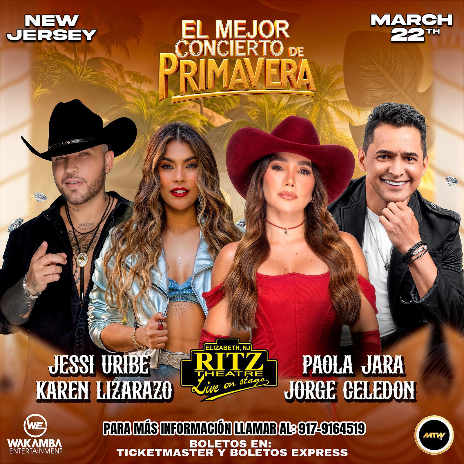 Buy tickets for JESSI URIBE | PAOLA JARA | JORGE CELEDON | KAREN LIZARAZO JESSI URIBE | PAOLA JARA | JORGE CELEDON | KAREN LIZARAZO