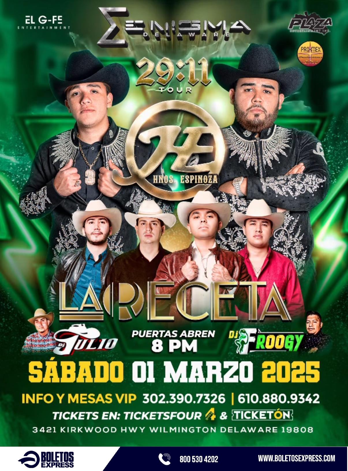 Buy tickets for HERMANOS ESPINOZA & LA RECETA HERMANOS ESPINOZA & LA RECETA
