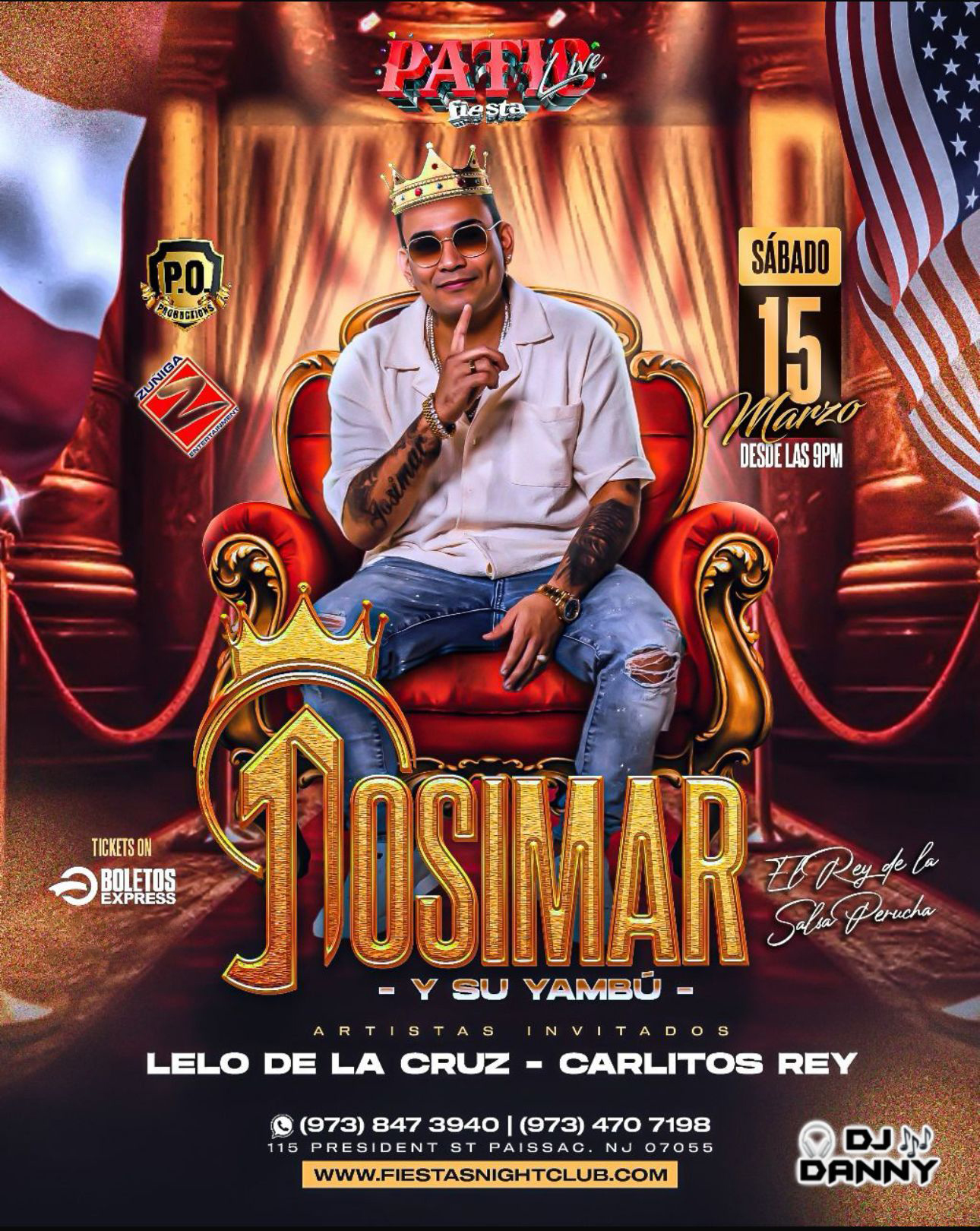 Buy tickets for JOSIMAR Y SU YAMBU, LELO DE LA CRUZ, CARLITOS REY JOSIMAR Y SU YAMBU, LELO DE LA CRUZ, CARLITOS REY