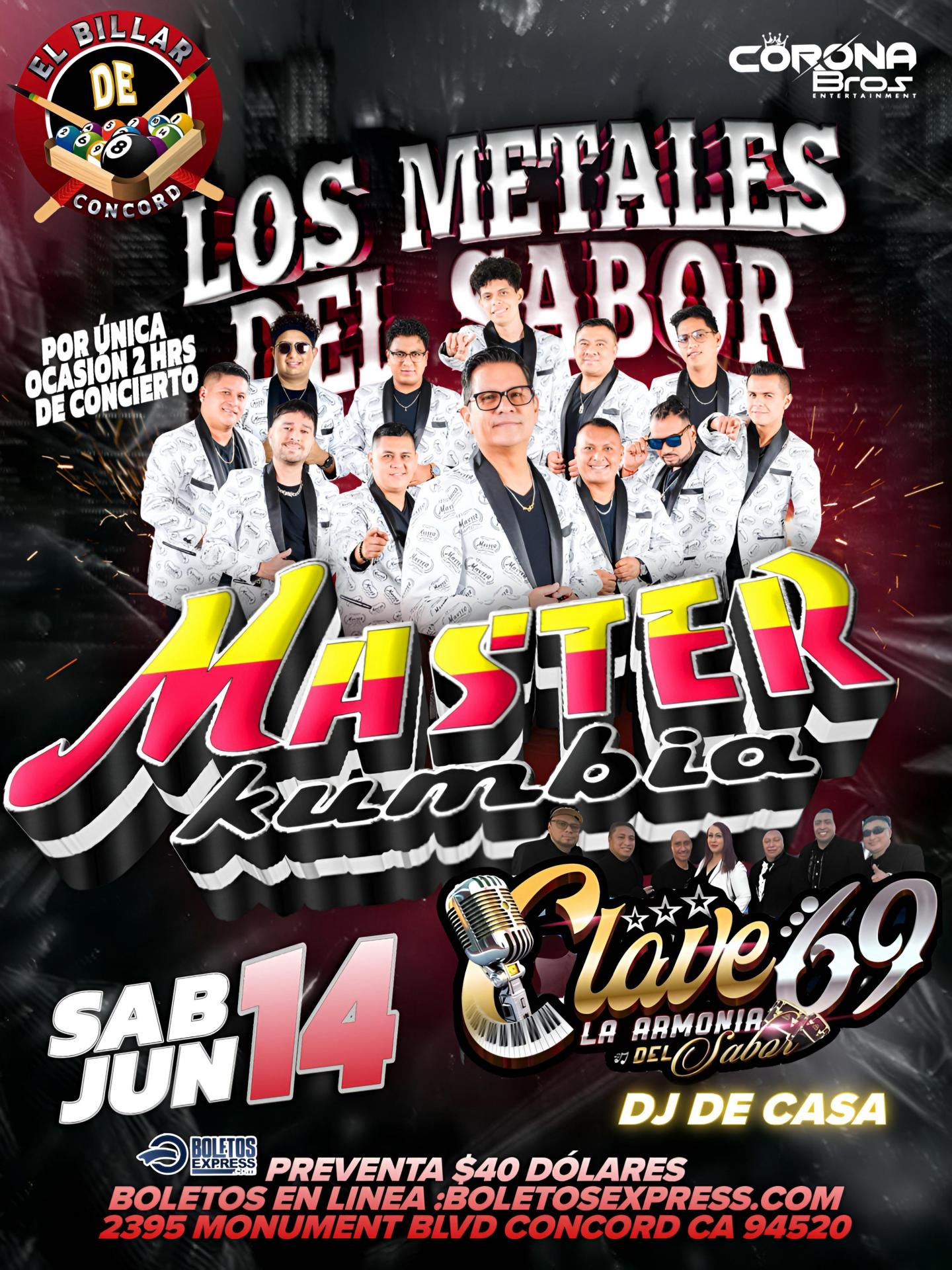 Buy tickets for Master Kumbia en Concord Ca Master Kumbia en Concord Ca