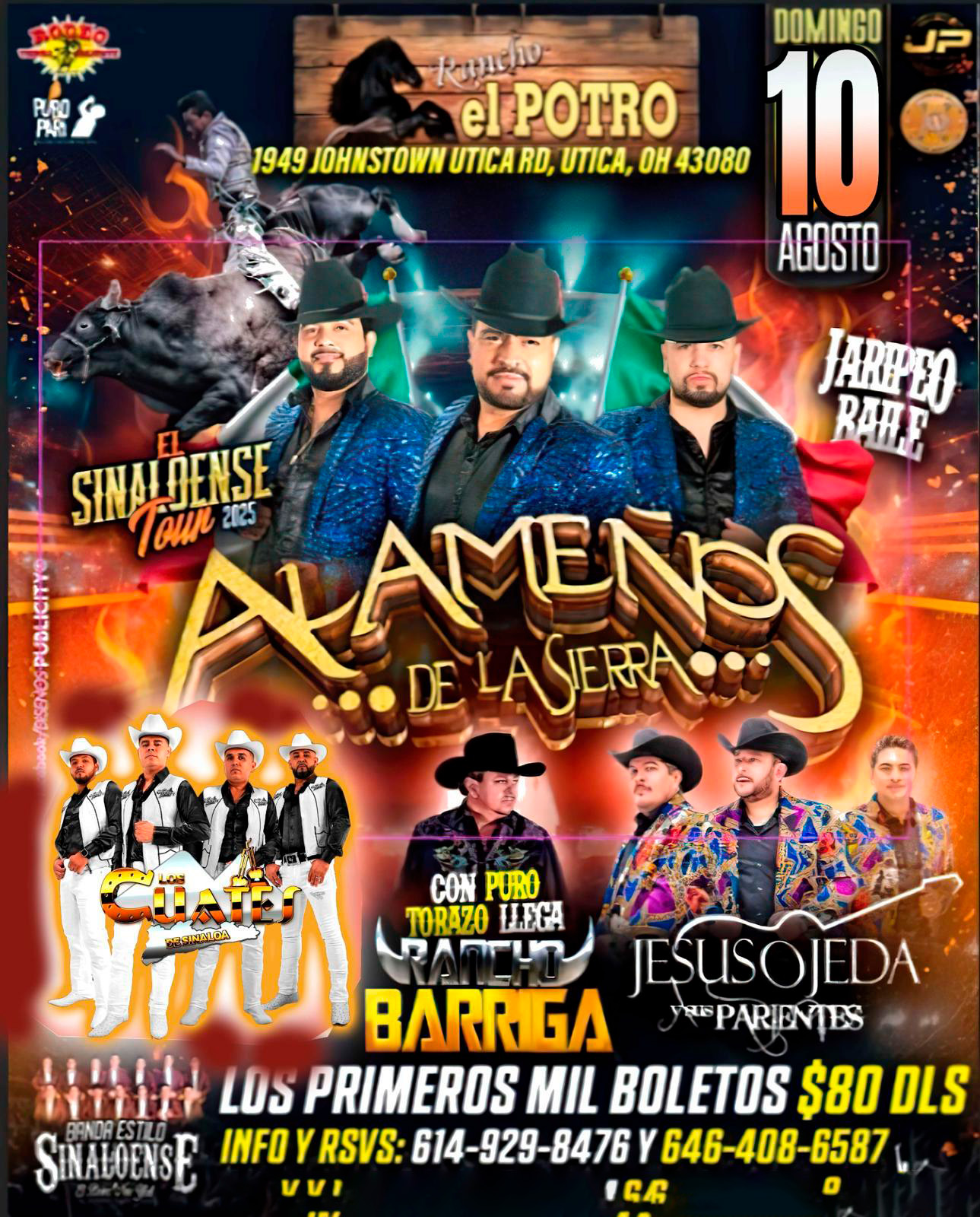 JARIPEO CON LOS ALAMEÑOS DE LA SIERRA | LOS CU ATES| RANCHO BARRIGA & JESUS OJEDA