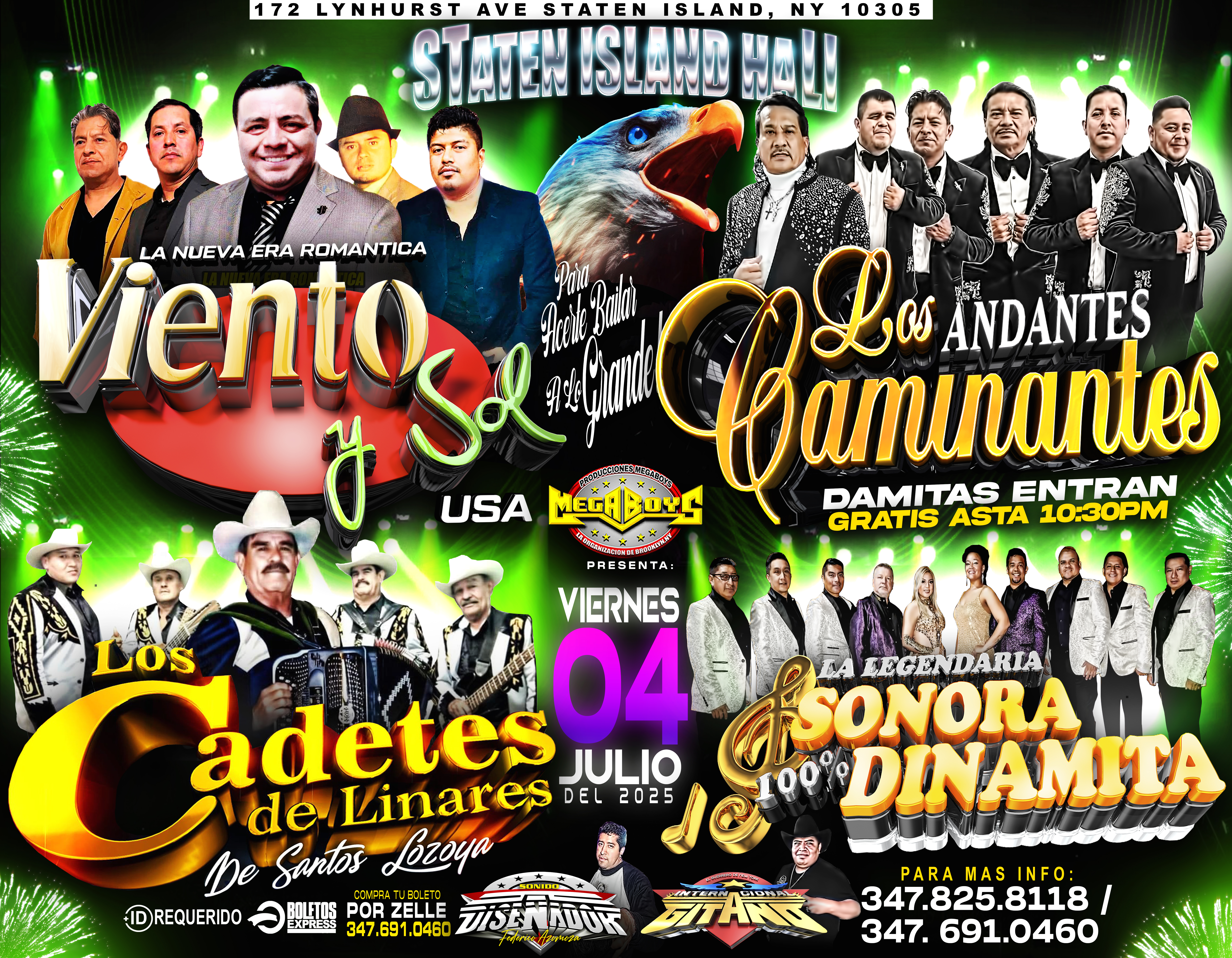 VIENTO Y SOL | LOS ANDANTES CAMINANTES | LOS CADETES DE LINARES & LA SONORA DINAMITA