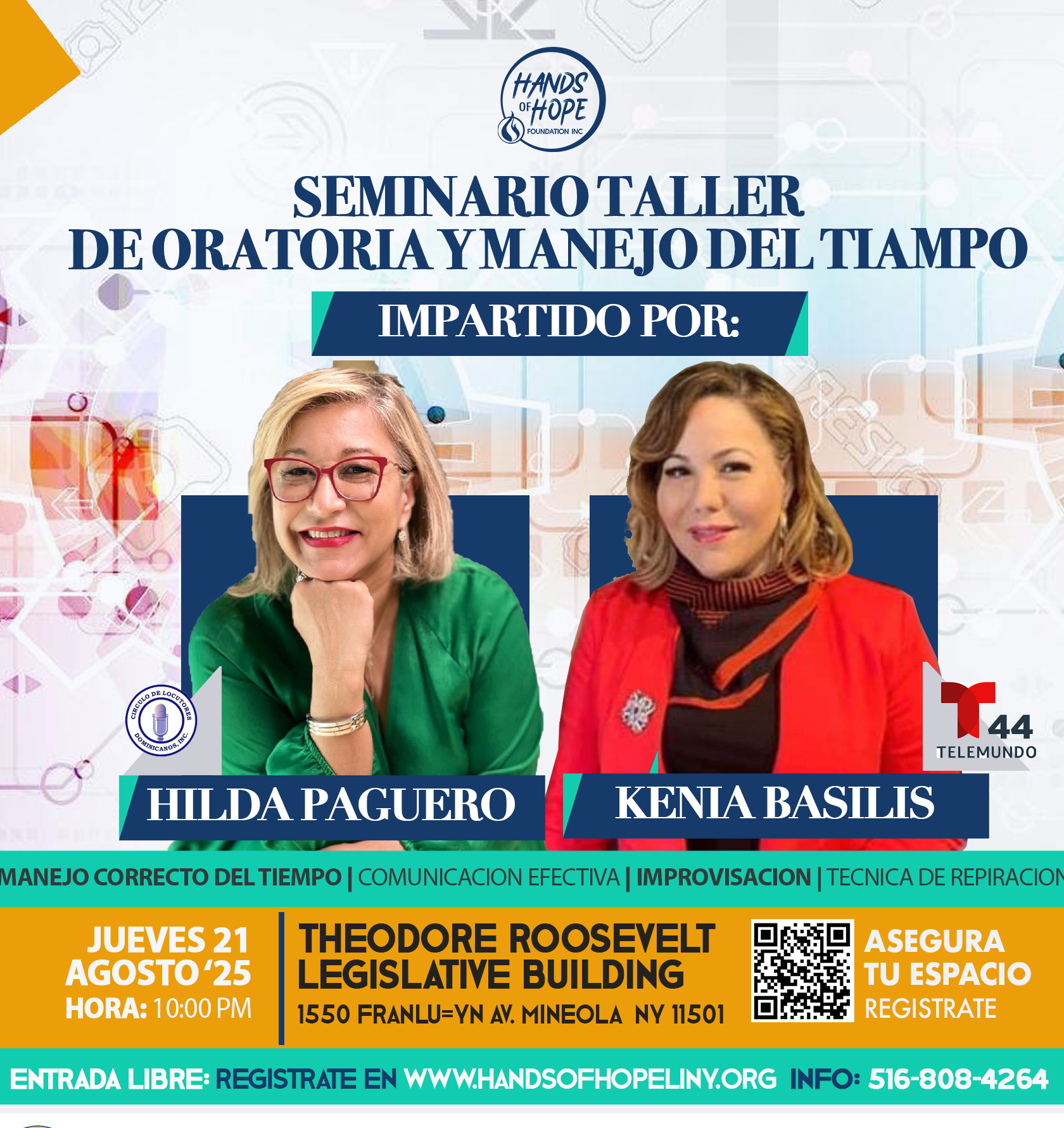 Seminario de Oratoria y Manejo del Tiempo ( Long Island NY )