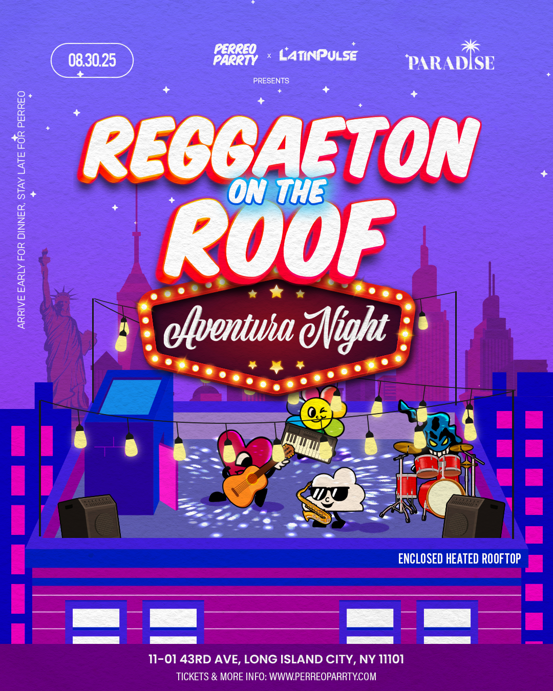 Aventura & Bachata Classics - Reggaeton on the Roof  -  Rooftop with NYC