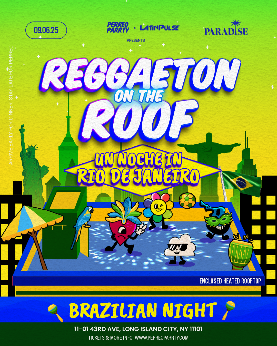 Brazilian Independence  - Un Noche in Rio De Janeiro - Rooftop NYC