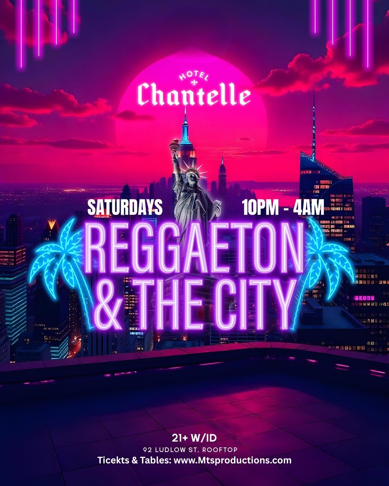 Reggaeton & The City Rooftop Party – Saturday, Aug 2