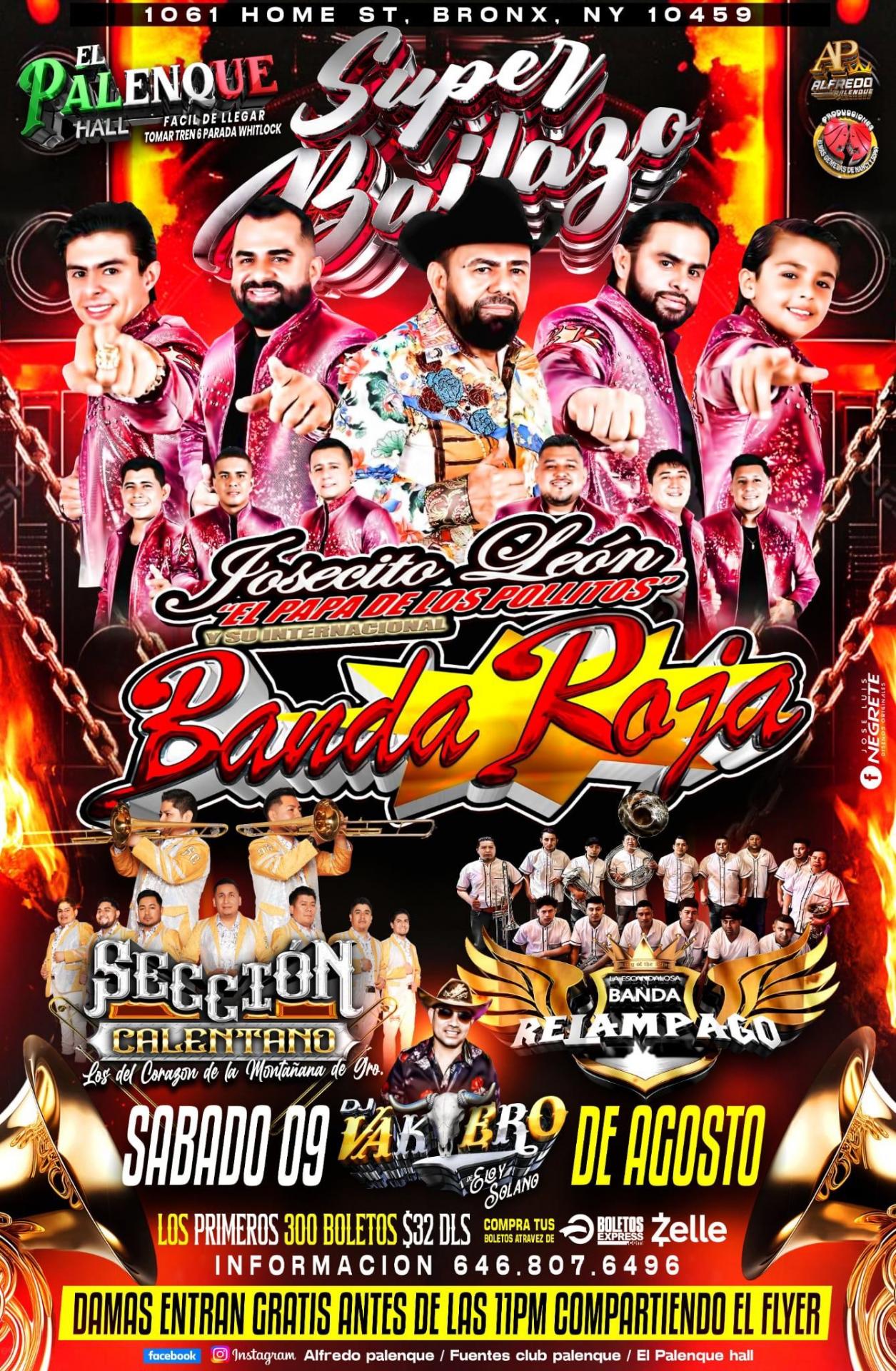 BANDA ROJA, SECCION CALENTANO & BANDA RELAMAGO