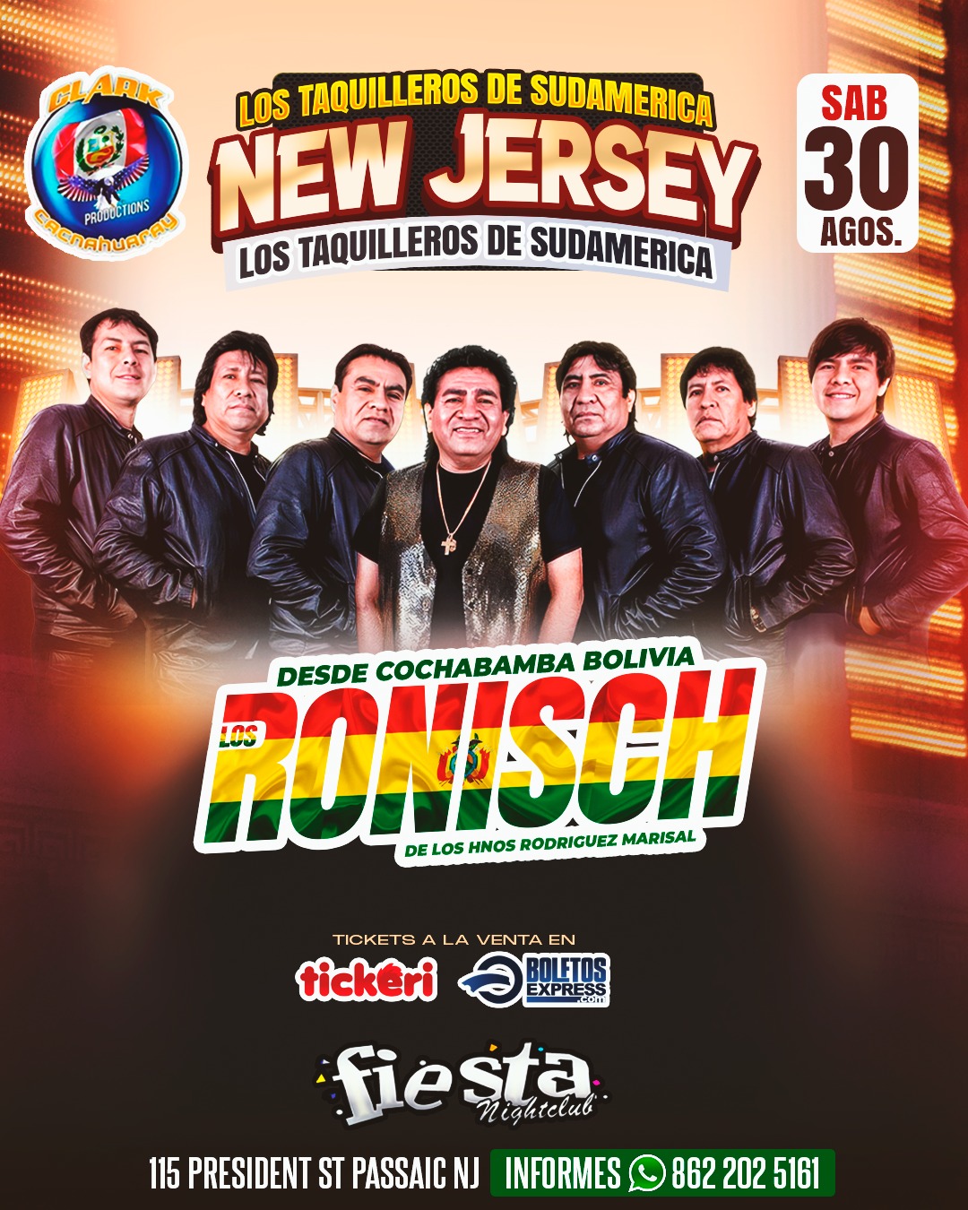 LOS RONISCH - EN VIVO DESDE COCHABAMBA BOLIVIA