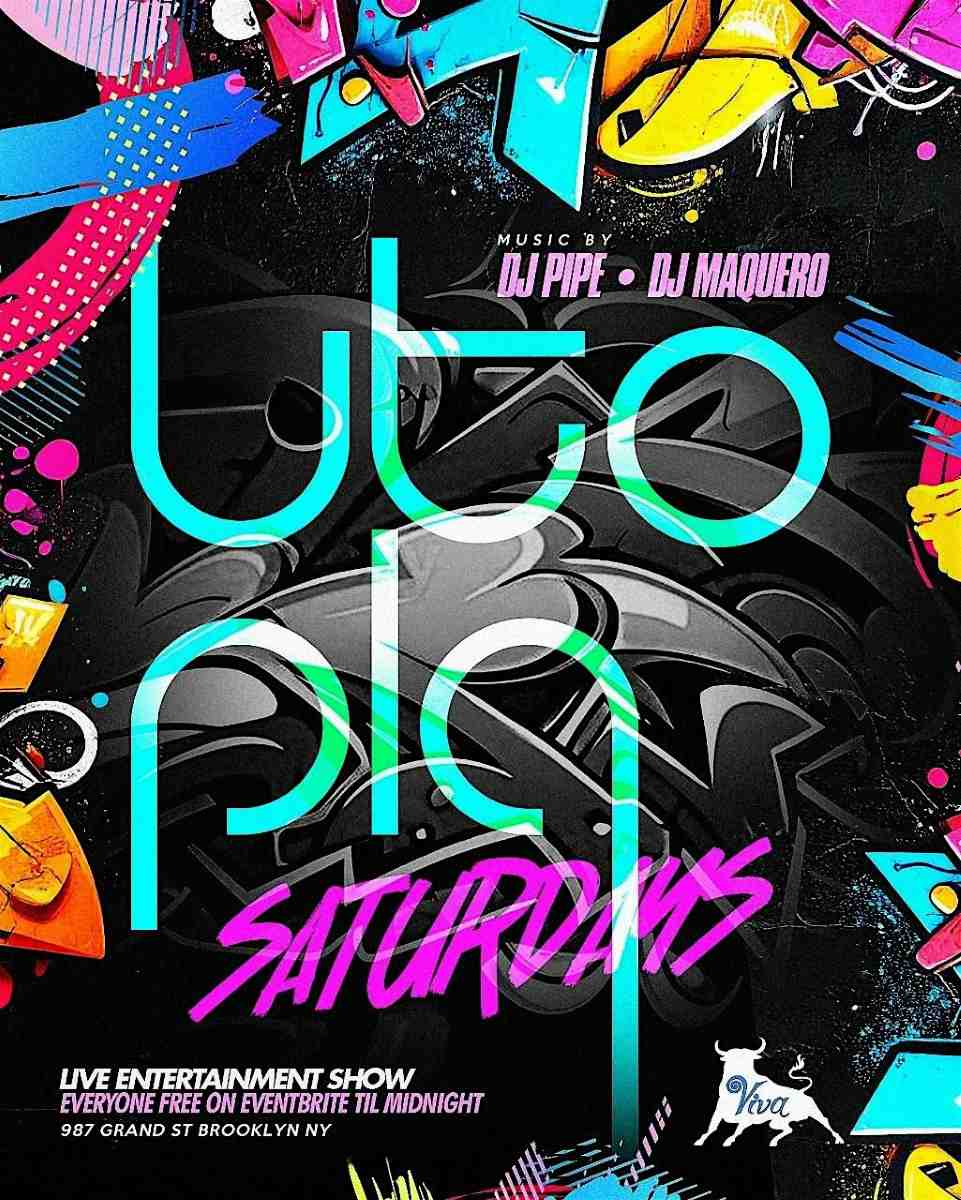 Utopia Saturdays – Saturday, August 30th Labor Day Weekend at Viva Toro