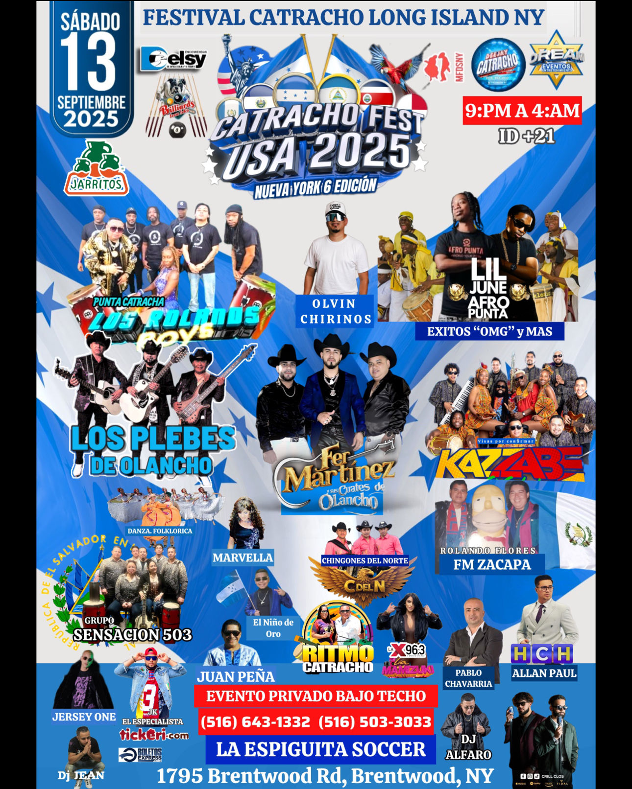 FESTIVAL CATRACHO LONG ISLAND NY / SAB 13 SEPT