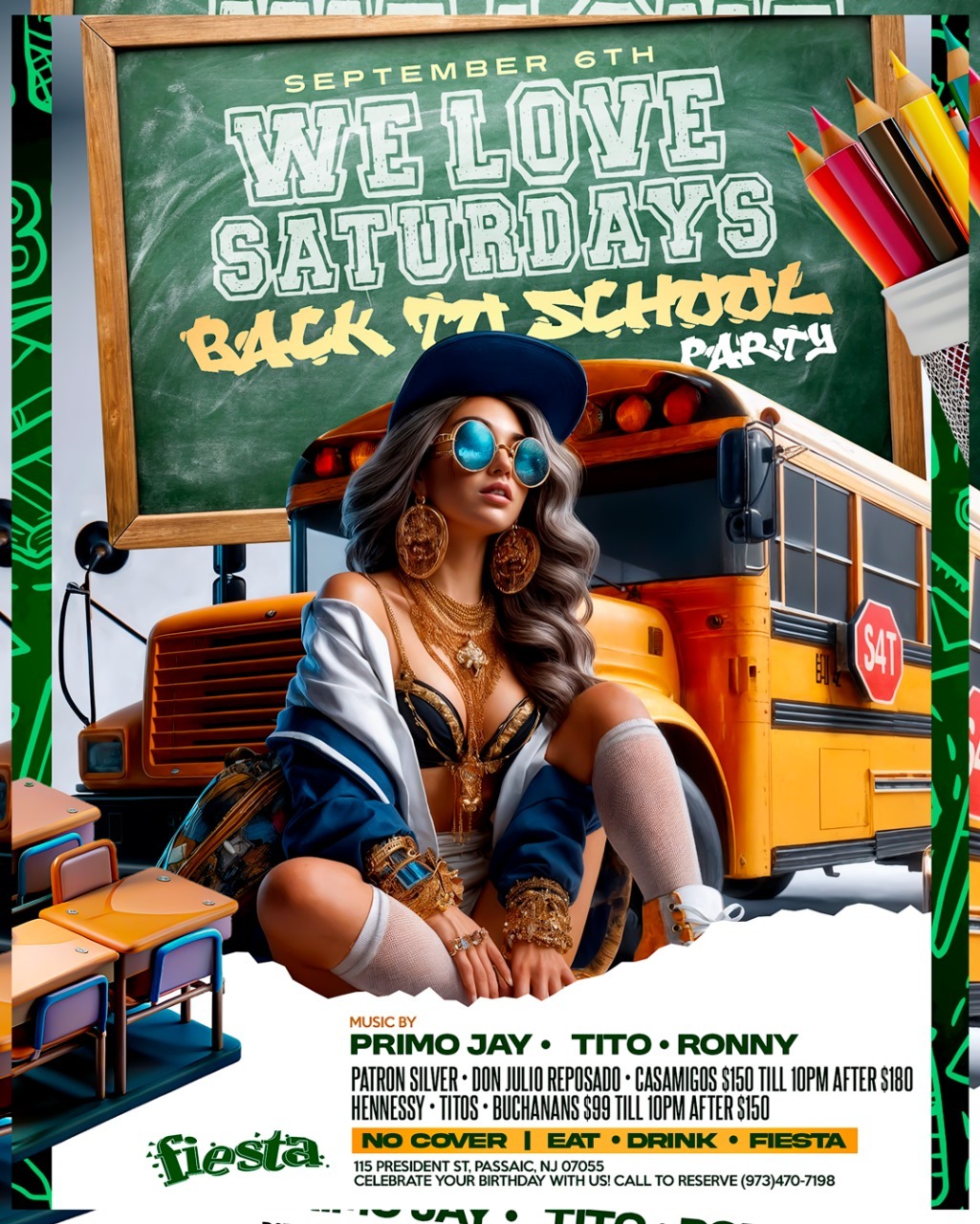 BACK TO SCHOOL PARTY, MUSIC BY DJ PRIMO JAY, TITO, RONNY