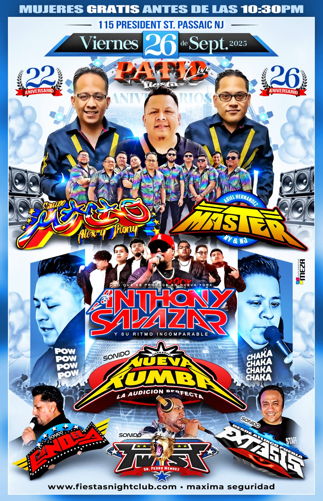 GRUPO MACAO, SONIDO MASTER, ANTHONY SALAZAR, SONIDO NUEVA RUMBA, SONIDO CANDELA, SONIDO TWIST, SONIDO EXTASIS