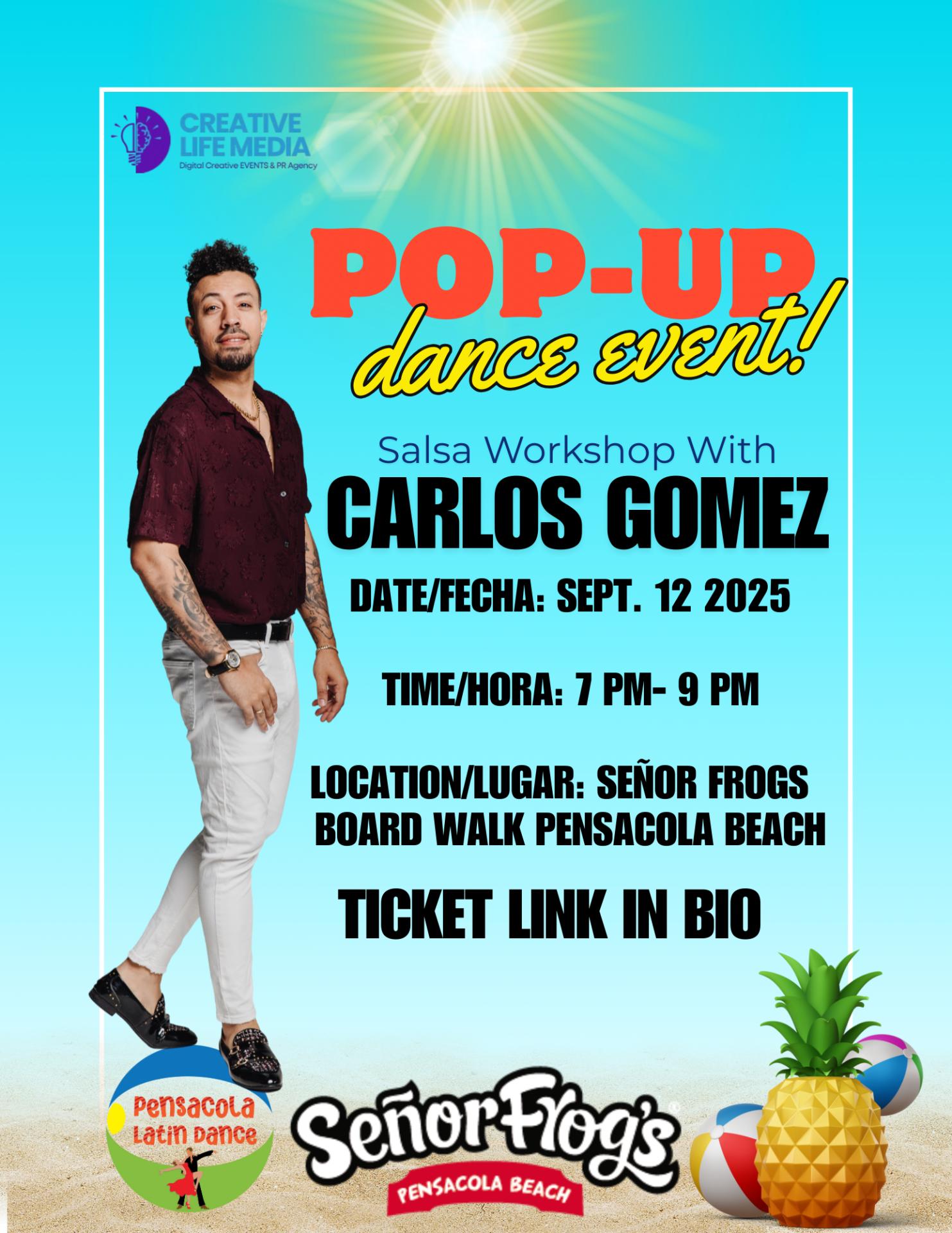 Salsa Worshop Taller de Salsa con Carlos Gomez