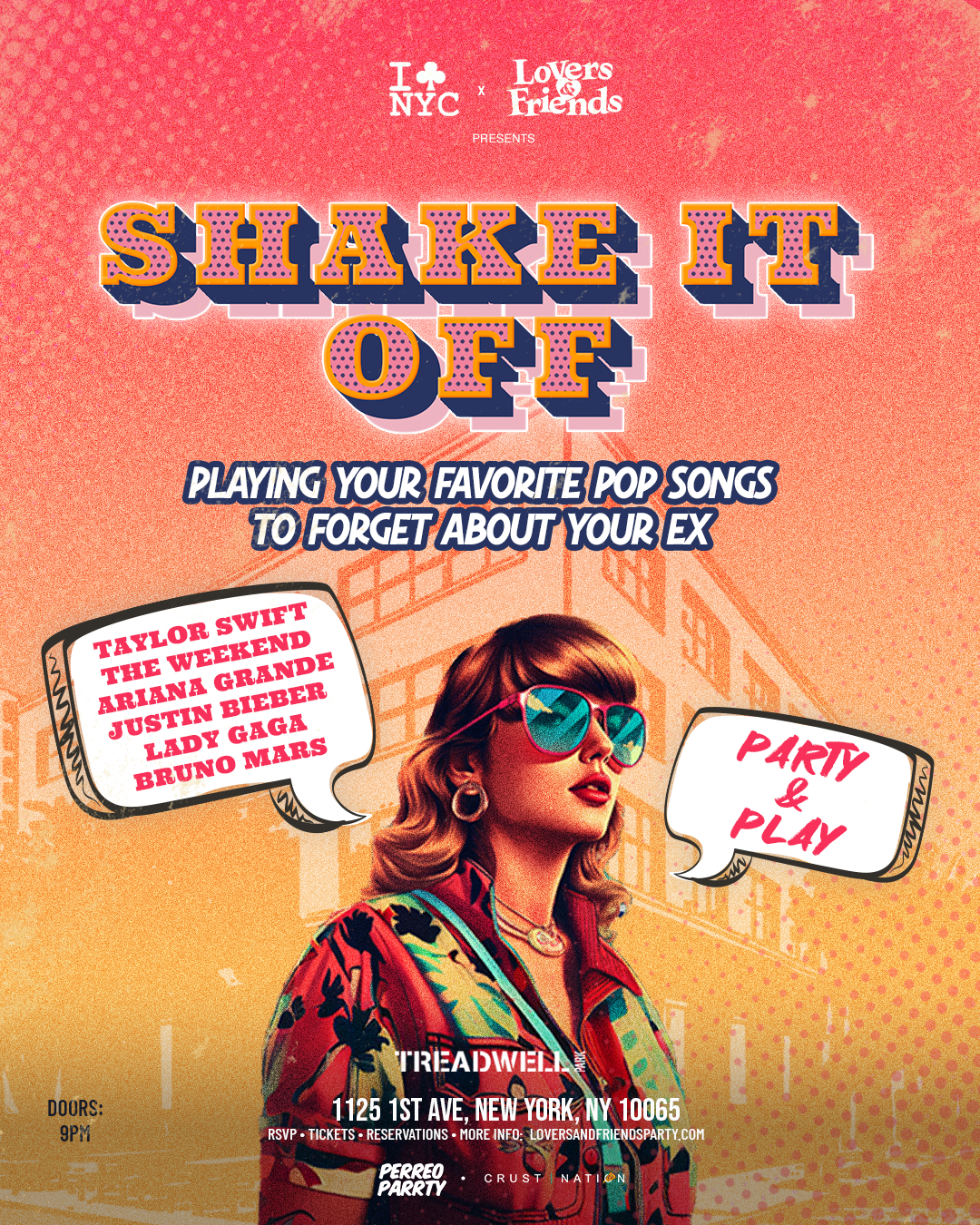 Buy tickets for Shake it Off - Dance Party at Treadwell NYC - Games & Cocktails Shake it Off - Dance Party at Treadwell NYC - Games & Cocktails