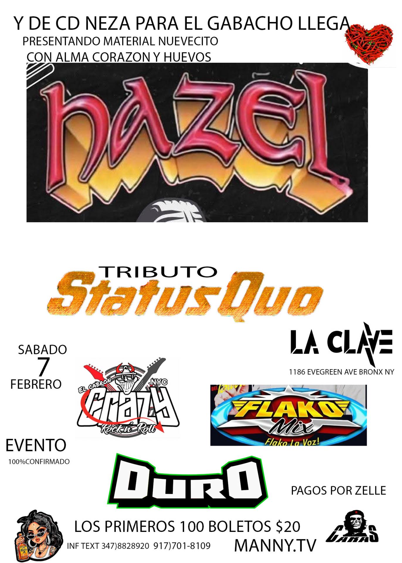 Buy tickets for PRESENTANDO NUEVO DISCO <BR>HAZEL PRESENTANDO NUEVO DISCO <BR>HAZEL