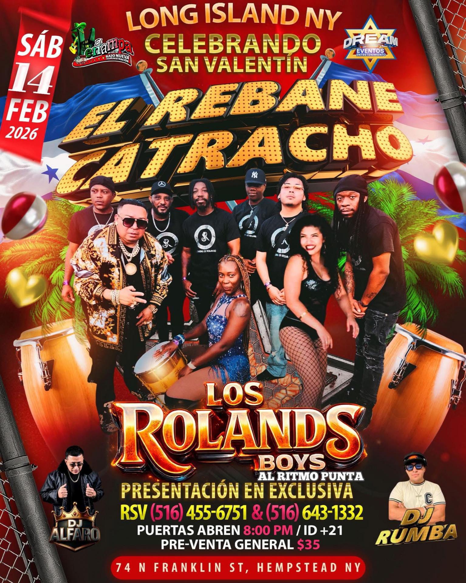 Los Rolands 🇭🇳 Boys /Hempstead NY / Sab 14 Feb