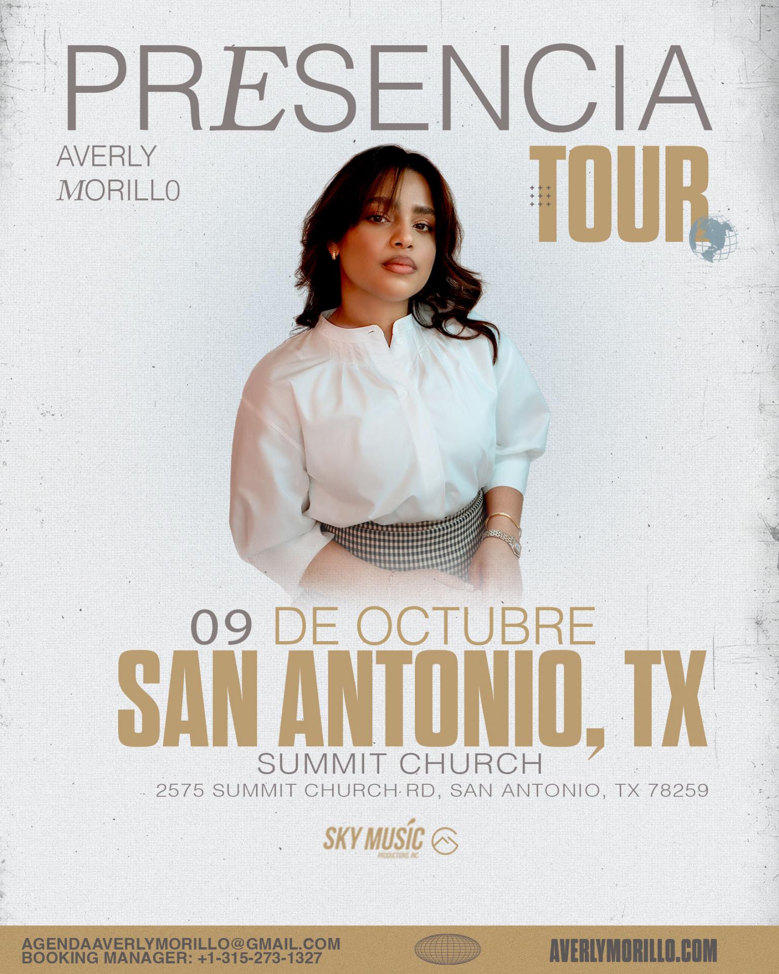 Buy tickets for AVERLY MORILLO AVERLY MORILLO