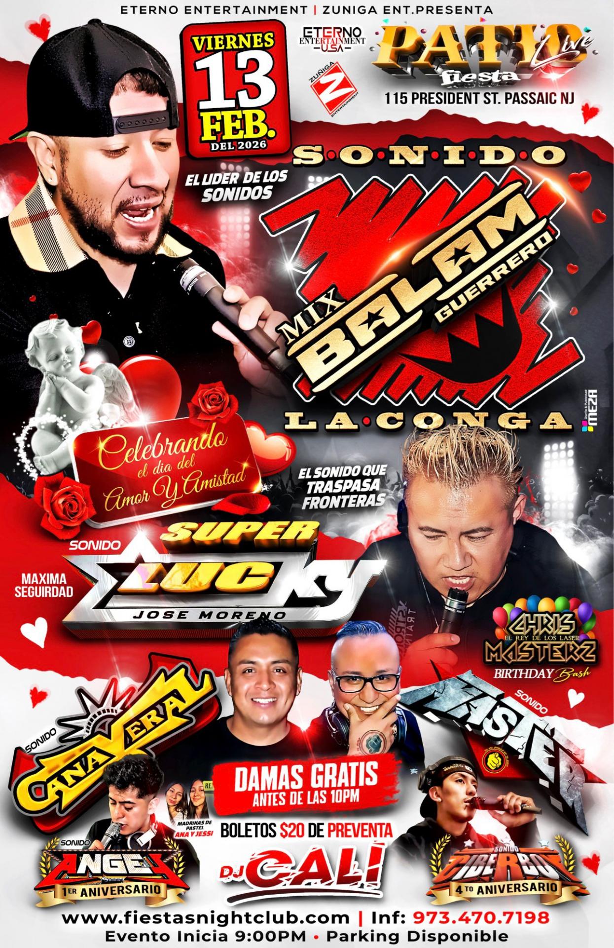 Buy tickets for SONIDO MIX BALAM GUERRERO, LA CONGA, SONIDO SUPER LUCKY, SONIDO CAÑAVERAL, SONIDO MASTER, SONIDO ANGEL, SONIDO CIBERBOY SONIDO MIX BALAM GUERRERO, LA CONGA, SONIDO SUPER LUCKY, SONIDO CAÑAVERAL, SONIDO MASTER, SONIDO ANGEL, SONIDO CIBERBOY