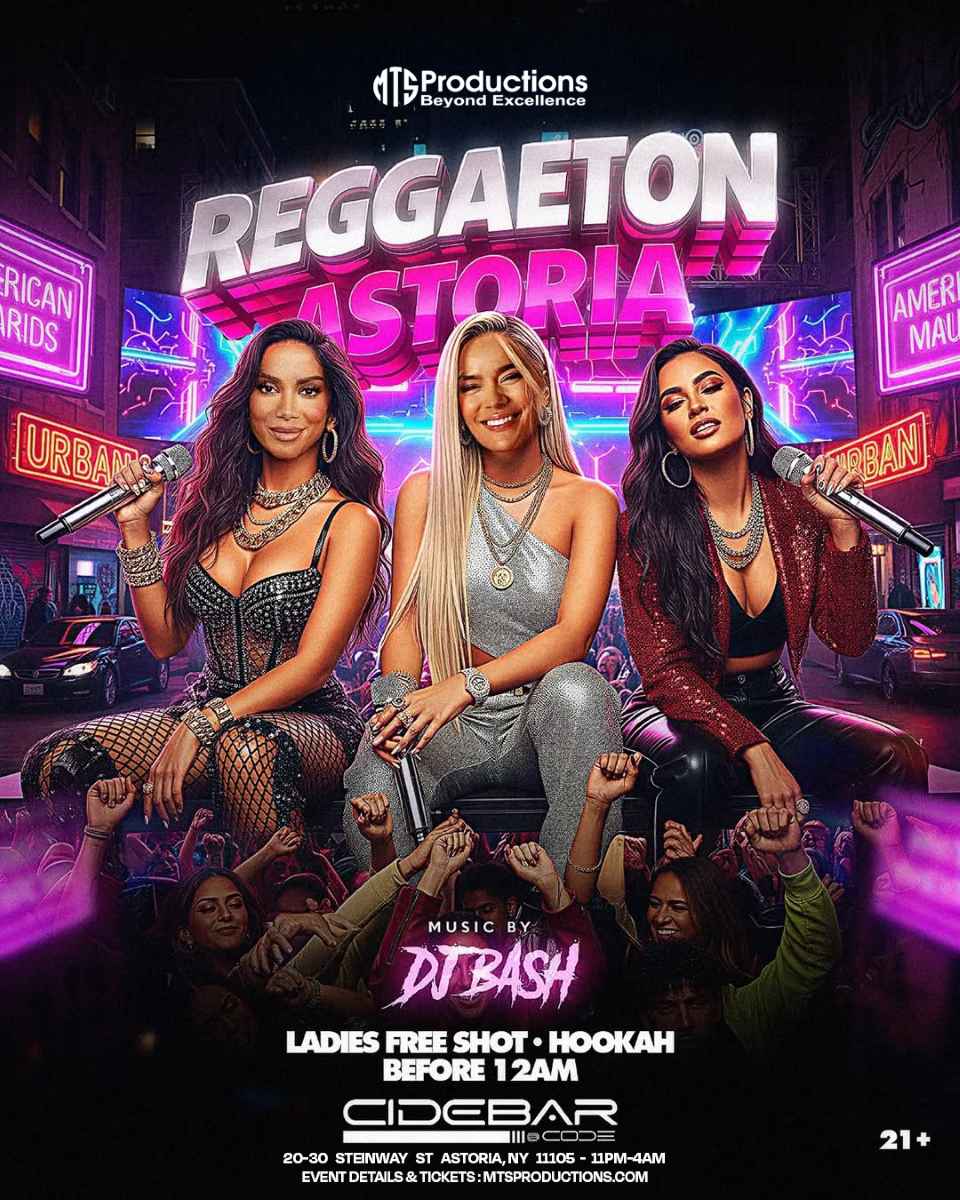 Buy tickets for Reggaeton Astoria | Fridays at CideBar – NYC Dance Party – Feb 6th Reggaeton Astoria | Fridays at CideBar – NYC Dance Party – Feb 6th