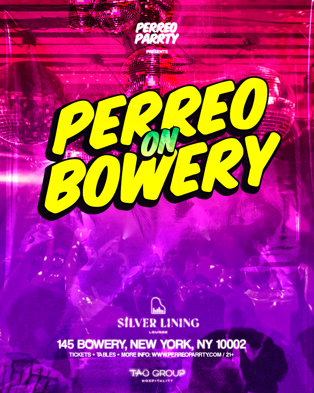 Buy tickets for PERREO ON BOWERY - Latin & Reggaeton Party at Downtown NYC PERREO ON BOWERY - Latin & Reggaeton Party at Downtown NYC