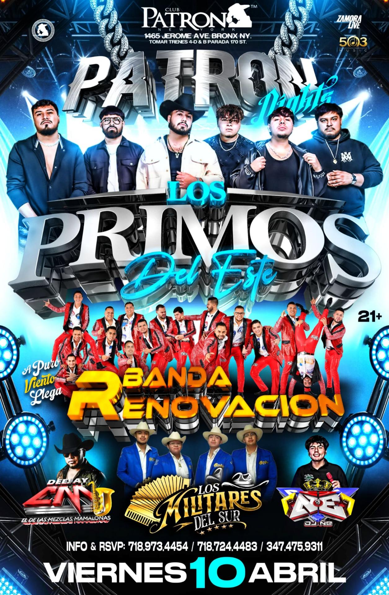 Buy tickets for LOS PRIMOS DEL ESTE | LA RENOVACION LOS PRIMOS DEL ESTE | LA RENOVACION