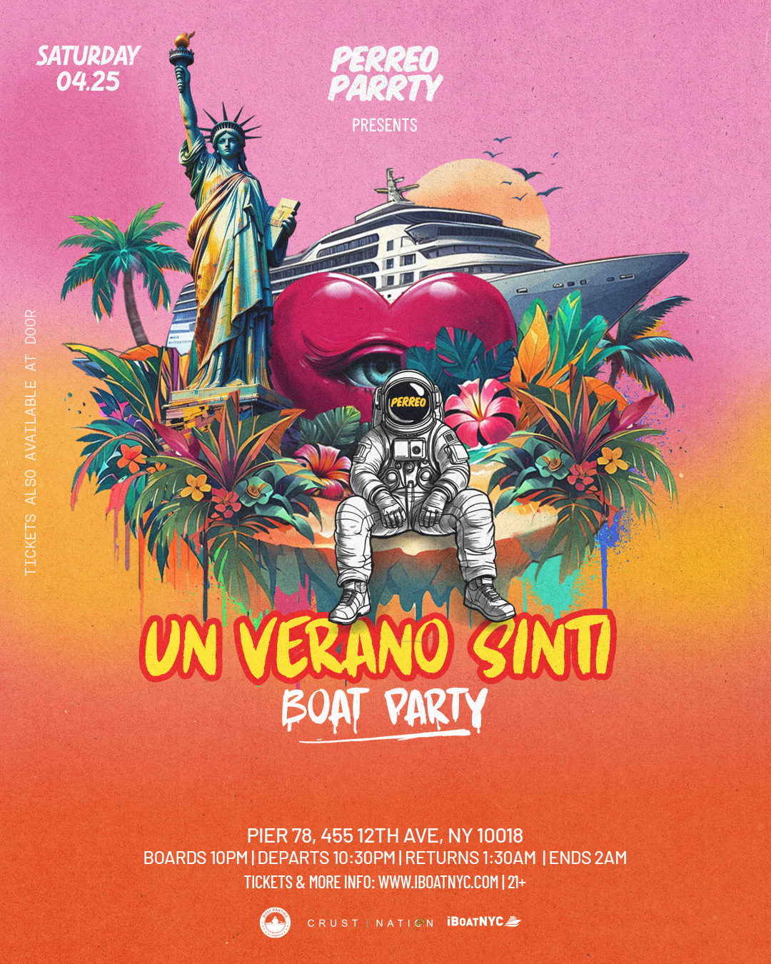 Buy tickets for Un Verano Sin Ti: Bunny Tribute Latin Reggaeton Boat Party Cruise NYC Un Verano Sin Ti: Bunny Tribute Latin Reggaeton Boat Party Cruise NYC