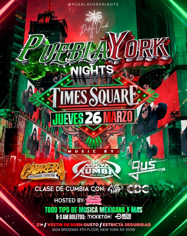 PueblaYork Thursdays Times Square