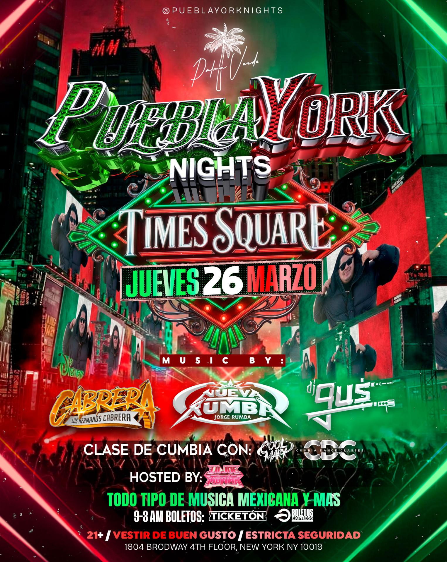 PueblaYork Thursdays Times Square