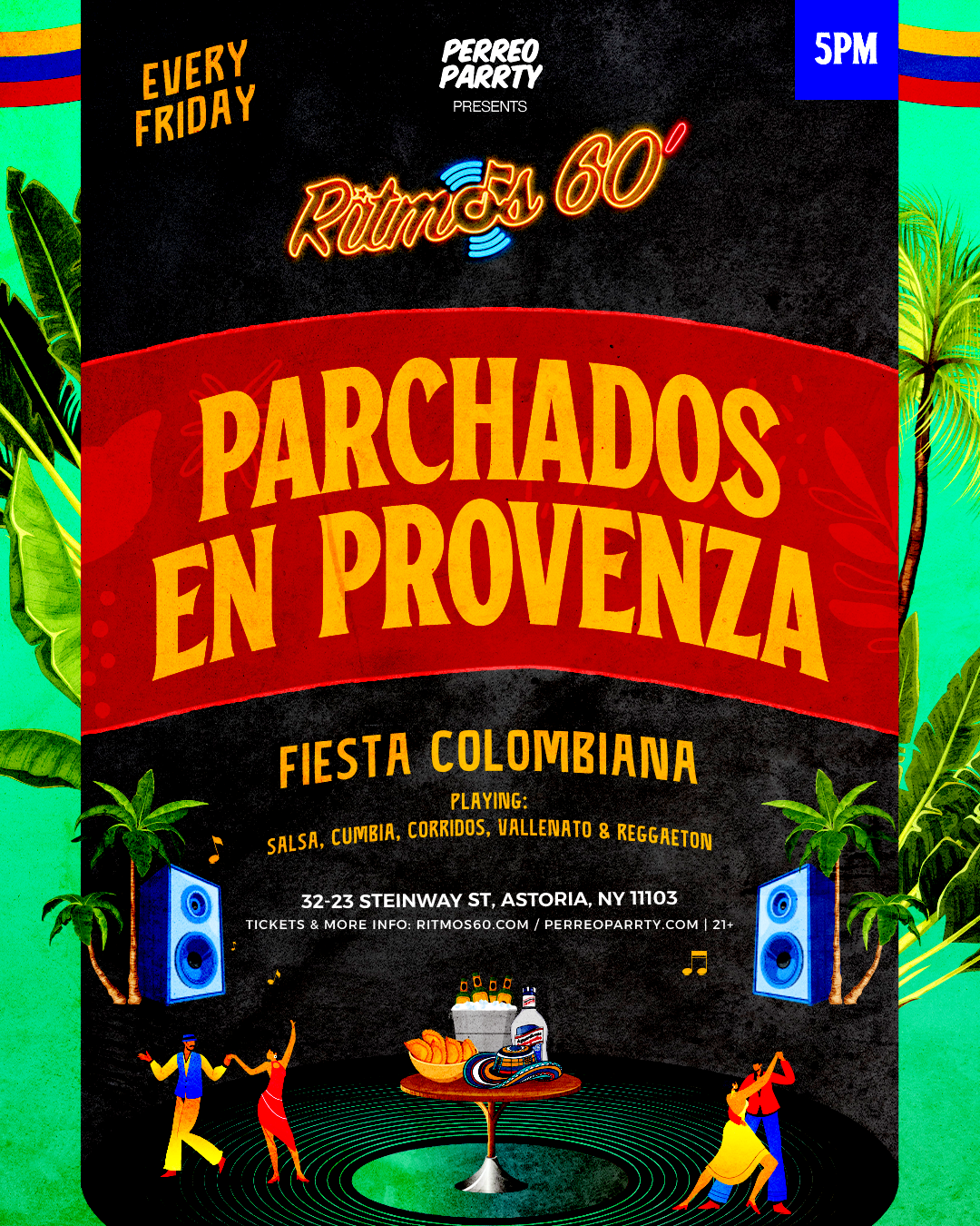 Ritmos: Parchados En Provenza - Colombian Salsa, Vallenato Reggaeton Party