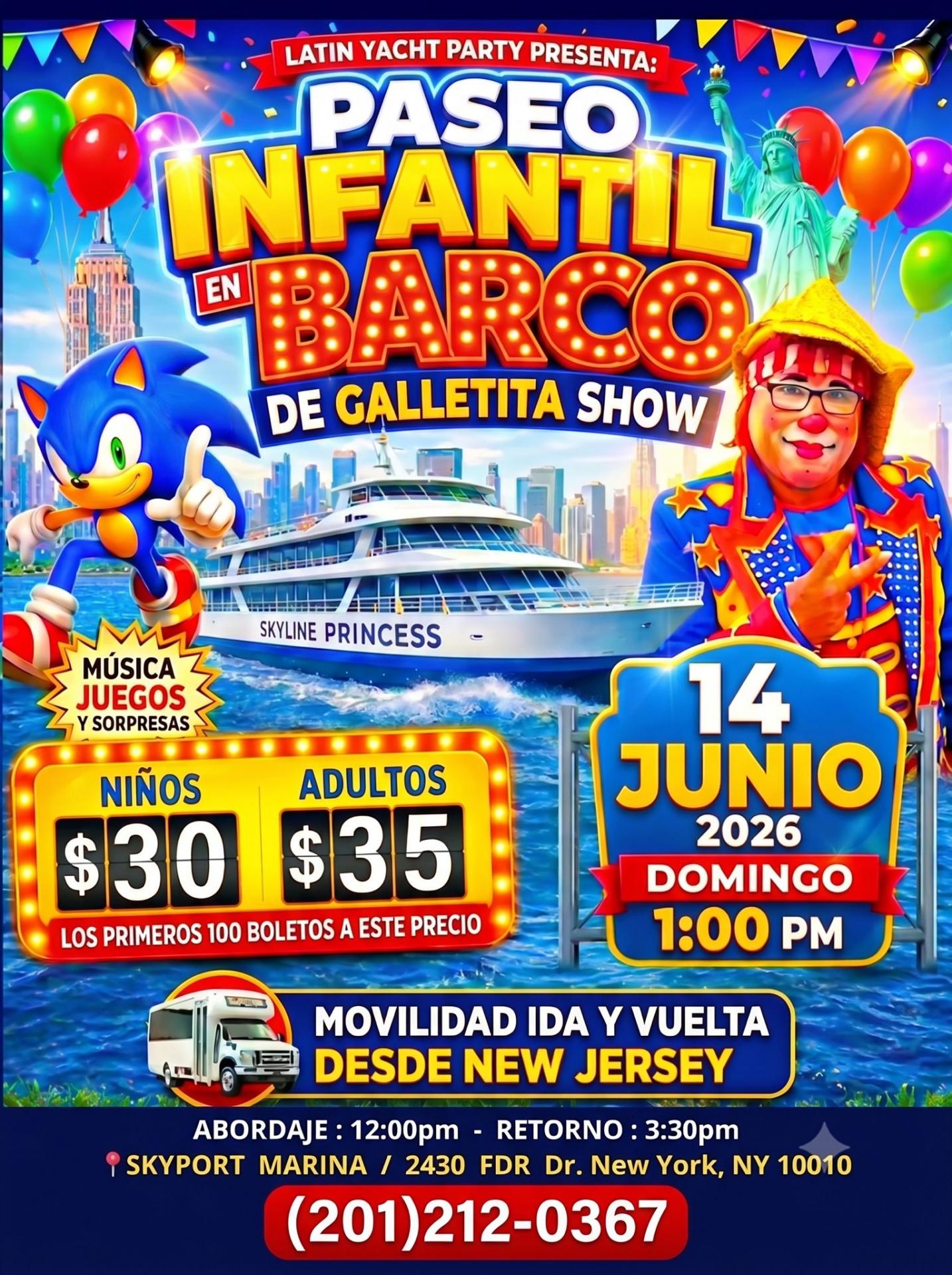PASEO FAMILIAR EN BARCO - NY