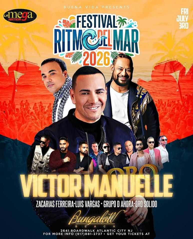 Festival Ritmo Del Mar 2026 en Atlantic City | Victor Manuelle en Vivo