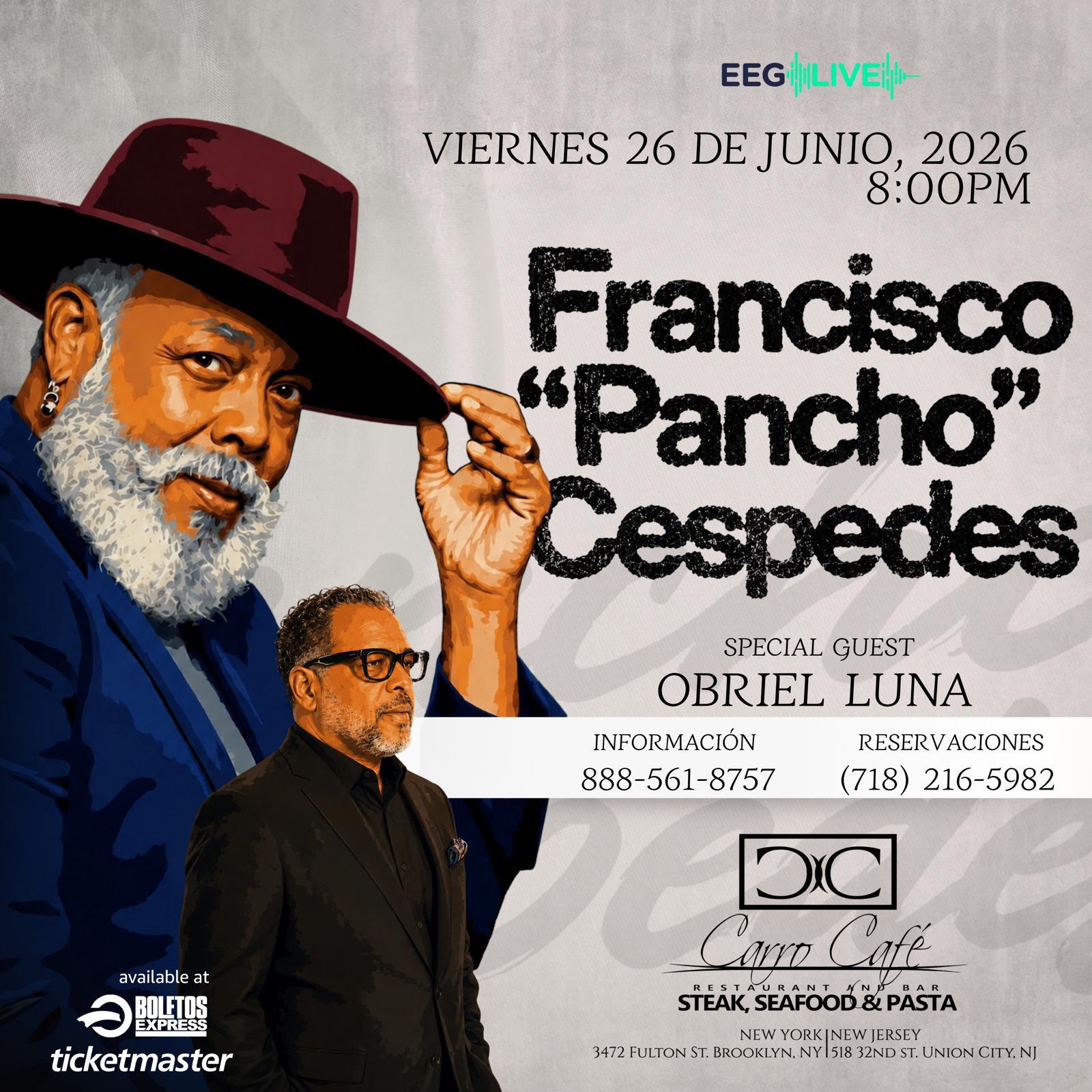 Buy tickets for Francisco Pancho Cespesdes - RESERVA DE MESA Francisco Pancho Cespesdes - RESERVA DE MESA