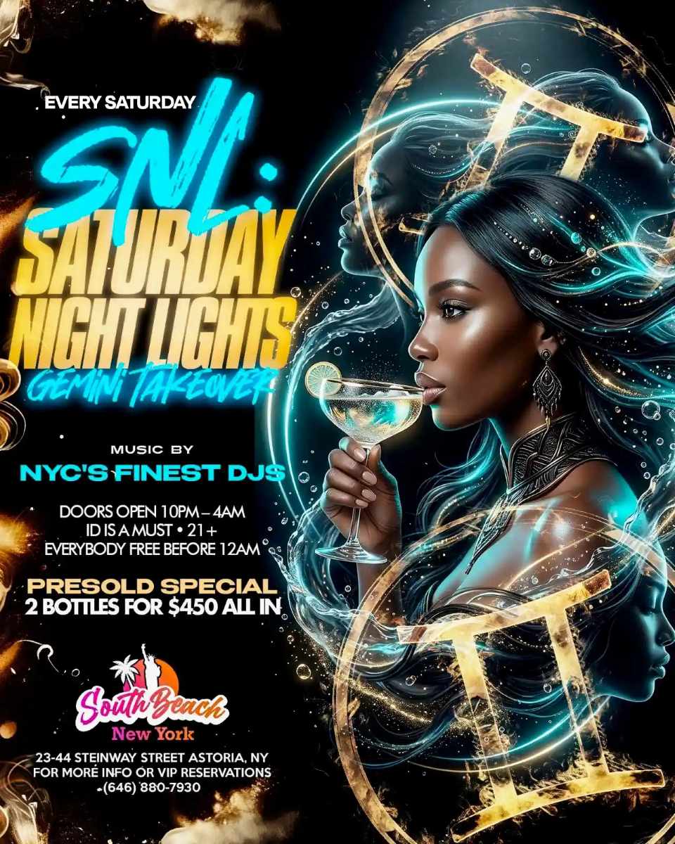 SNL : Saturday Night Lights at South Beach Astoria – Gemini Takeover