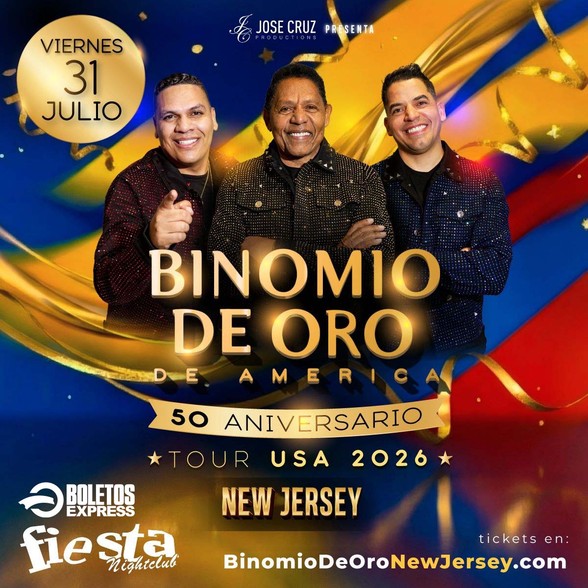 BINOMIO DE ORO DE AMERICA EN NEW JERSEY