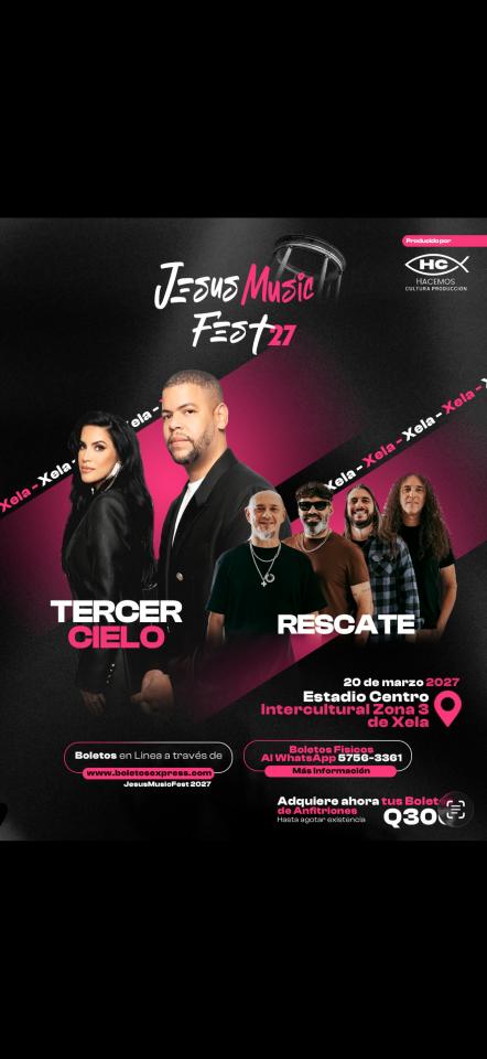 Buy tickets for Jesús Music Fest 2027 Jesús Music Fest 2027