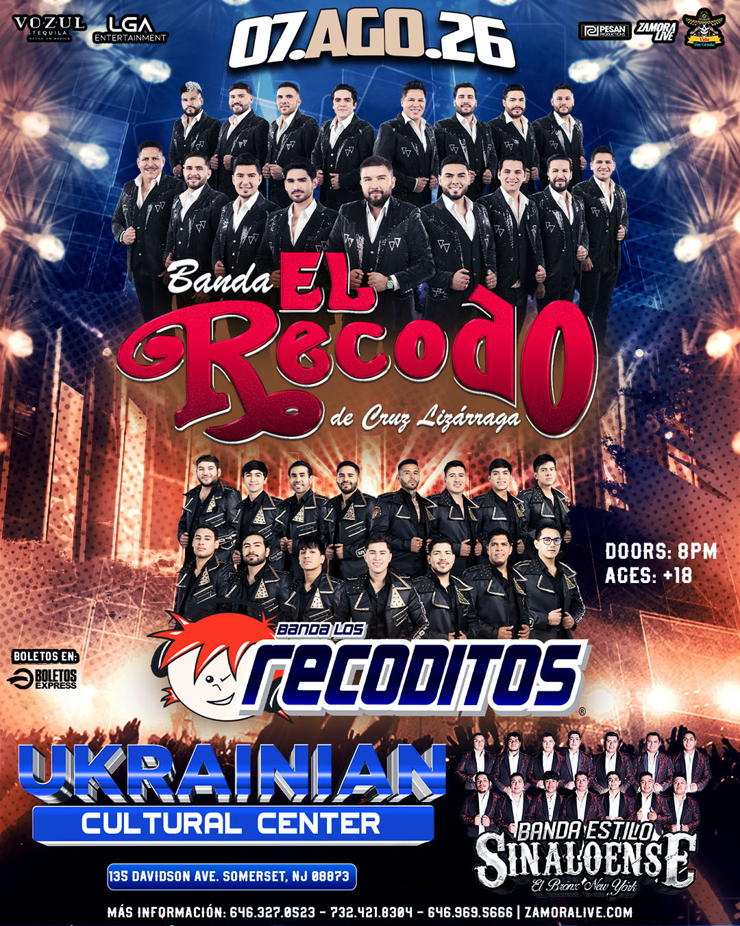 BANDA EL RECODO & BANDA LOS RECODITOS EN UKRAINIAN CULTURAL CENTER