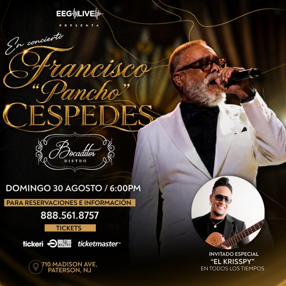 Buy tickets for Francisco Pancho Cespedes Francisco Pancho Cespedes