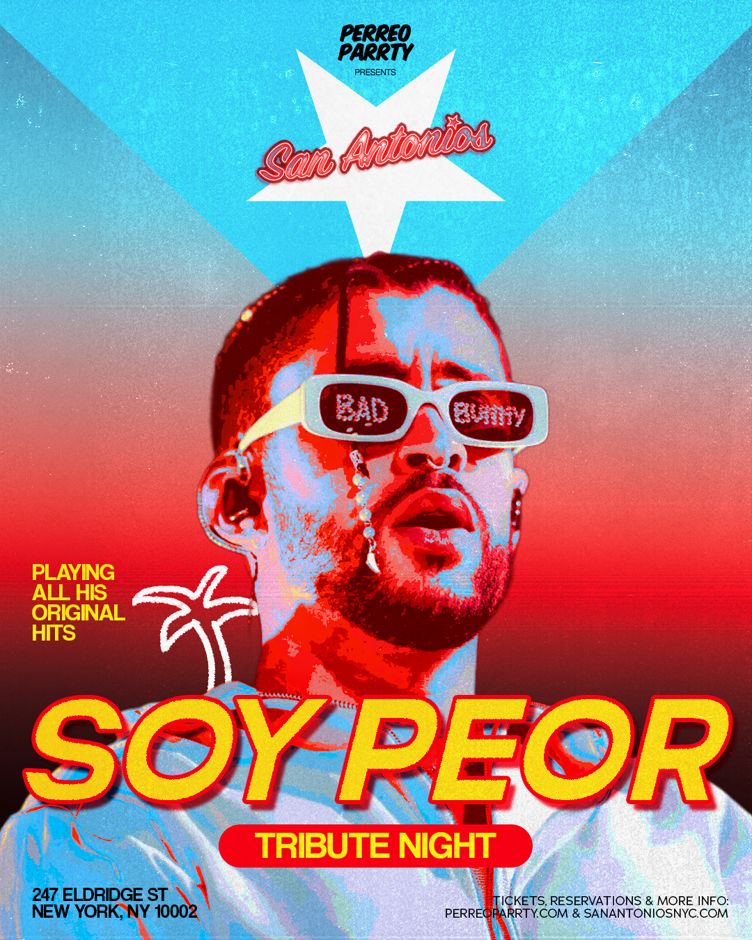 Buy tickets for SOY PEOR Reggaeton Party @ San Antonios Cocktail Bar SOY PEOR Reggaeton Party @ San Antonios Cocktail Bar