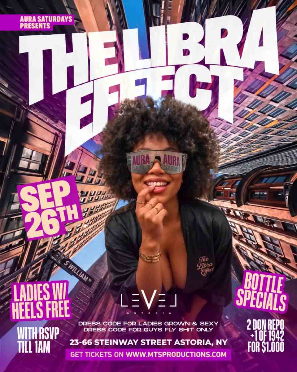 The Libra Effect at Level Astoria | AURA Saturdays – Sep 26